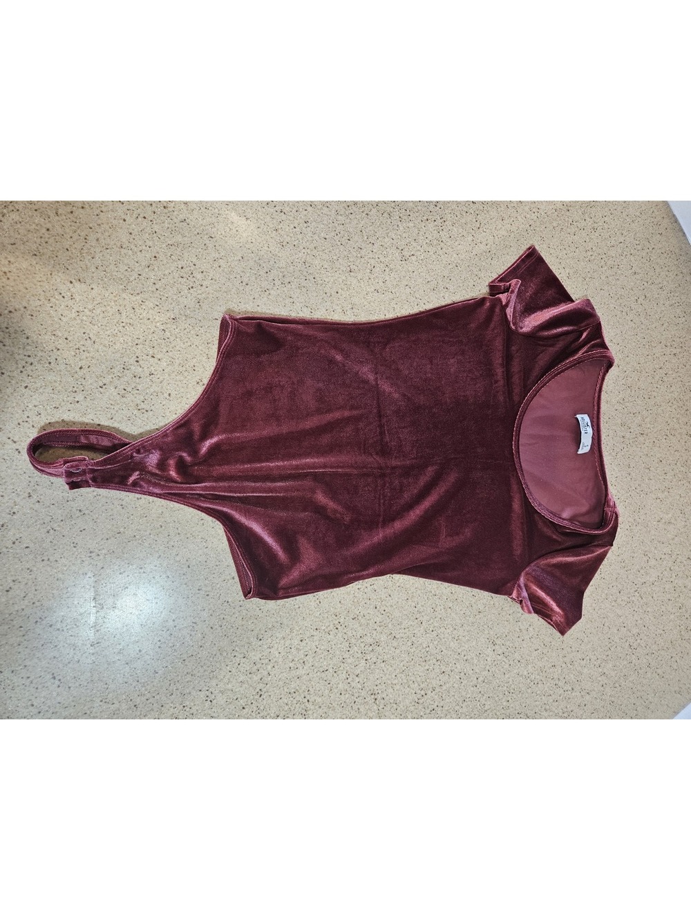 Hollister Burgundy Velvet Bodysuit Size Small